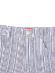 Short Stripe Pants - Navy/White