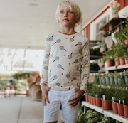 All Over Tennis Print Long Sleeve T-shirt