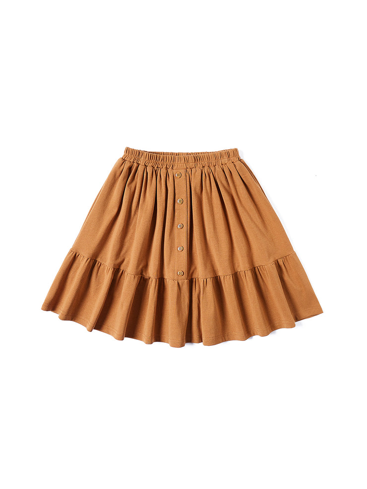 Low Cut Skirt - Camel