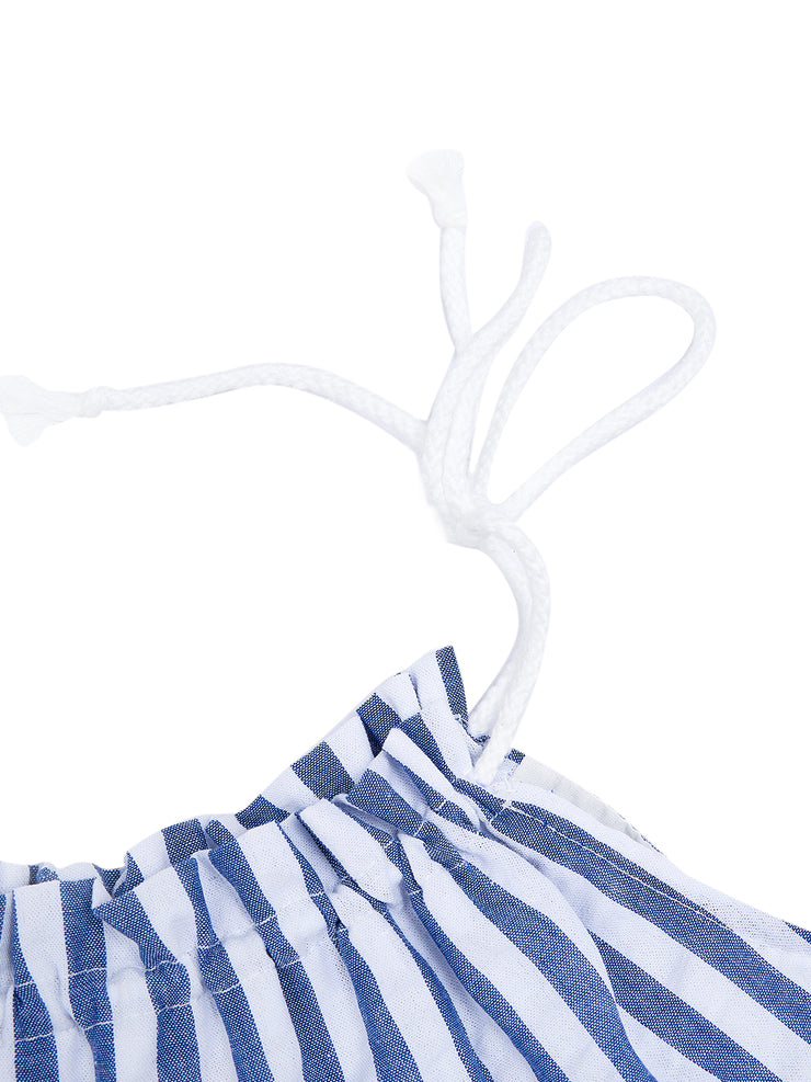 Striped Jumper - White/Royal Blue