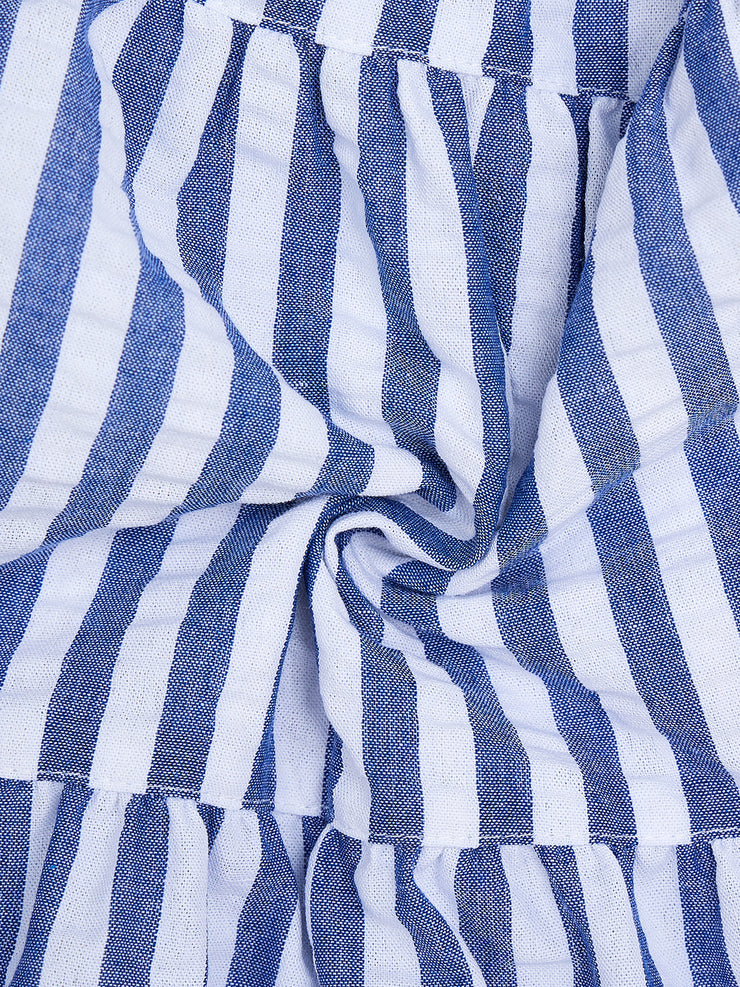 Striped Jumper - White/Royal Blue