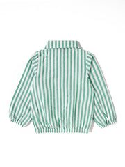 Striped Shirt - - White/Green