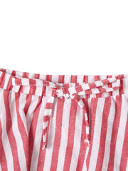 Baby Stripe Set - White/Red