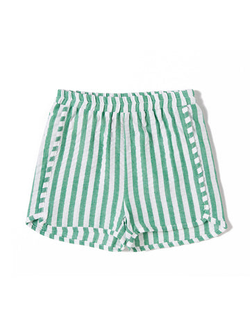 Short Striped Pants - White/Green