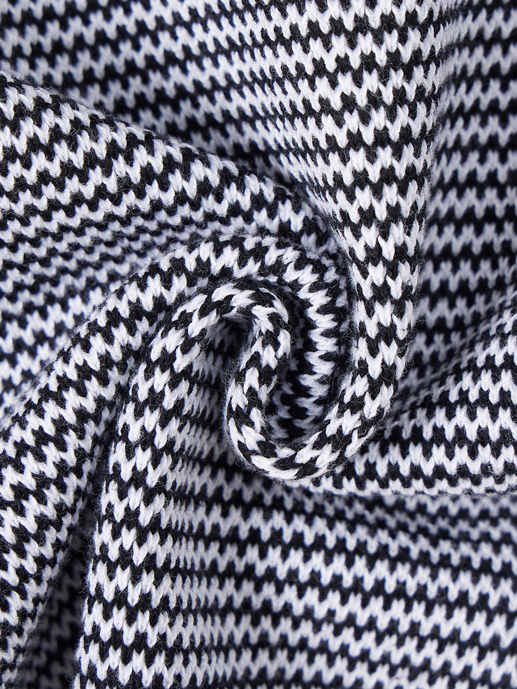 Cardigan Zigzag Stripe Sweater