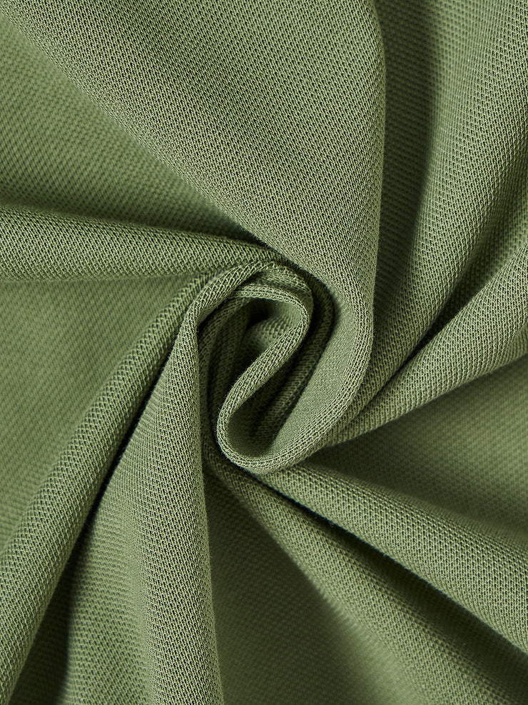 Basic Long Top - Khaki Green