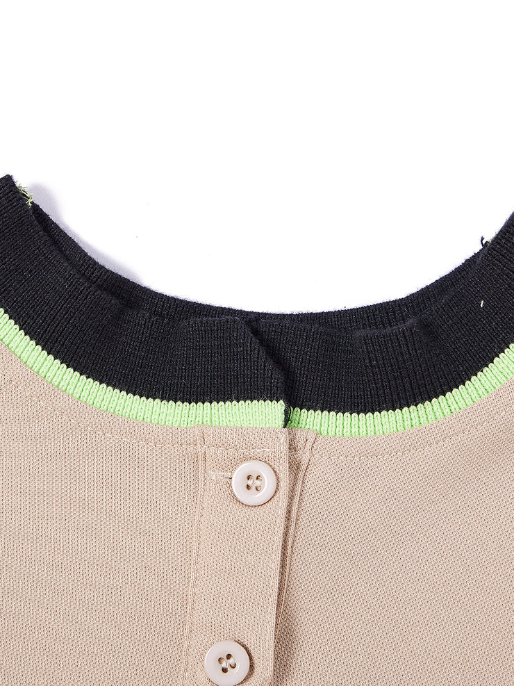 2 Color Rib Top