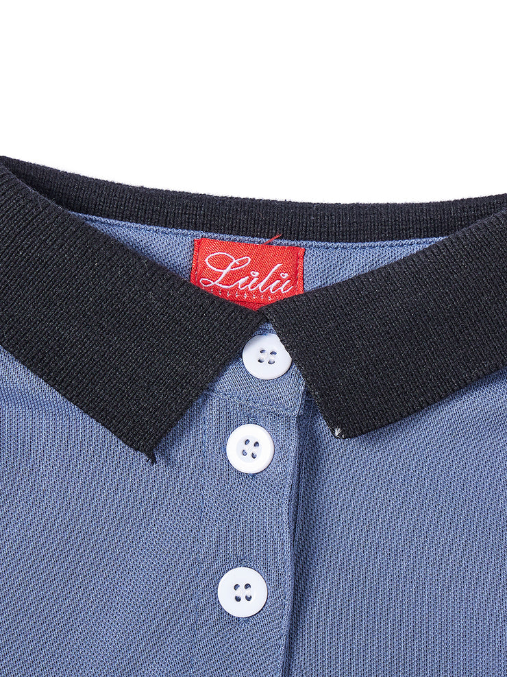 Center Combo Long Sleeve Polo