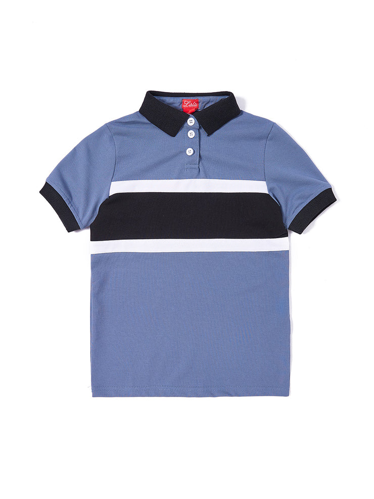 Center Combo Short Sleeve Polo