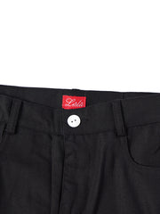 Linen Long Pants - Black