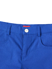 Linen Short Pants - Royal Blue