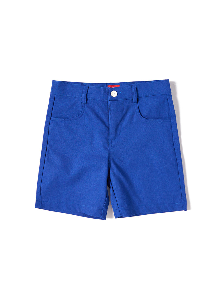 Linen Short Pants - Royal Blue