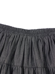 Tiered Skirt - Black