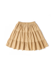 Falda a capas - Beige