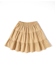 Falda a capas - Beige