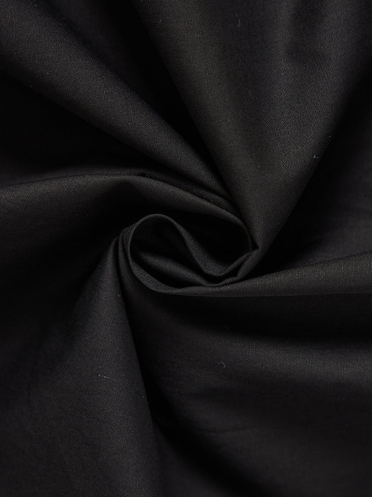 Gathers Maxi Length Skirt - Black