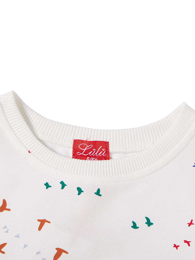 Bird Print Top