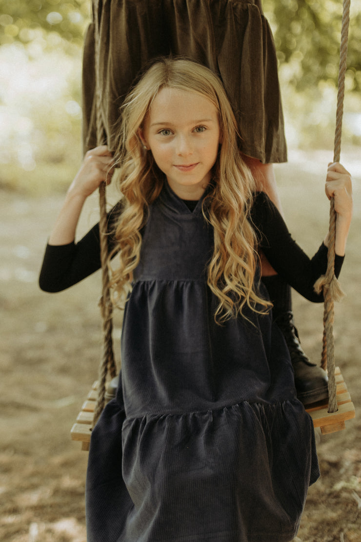 Stripe Rib Jumper - Deep Blue