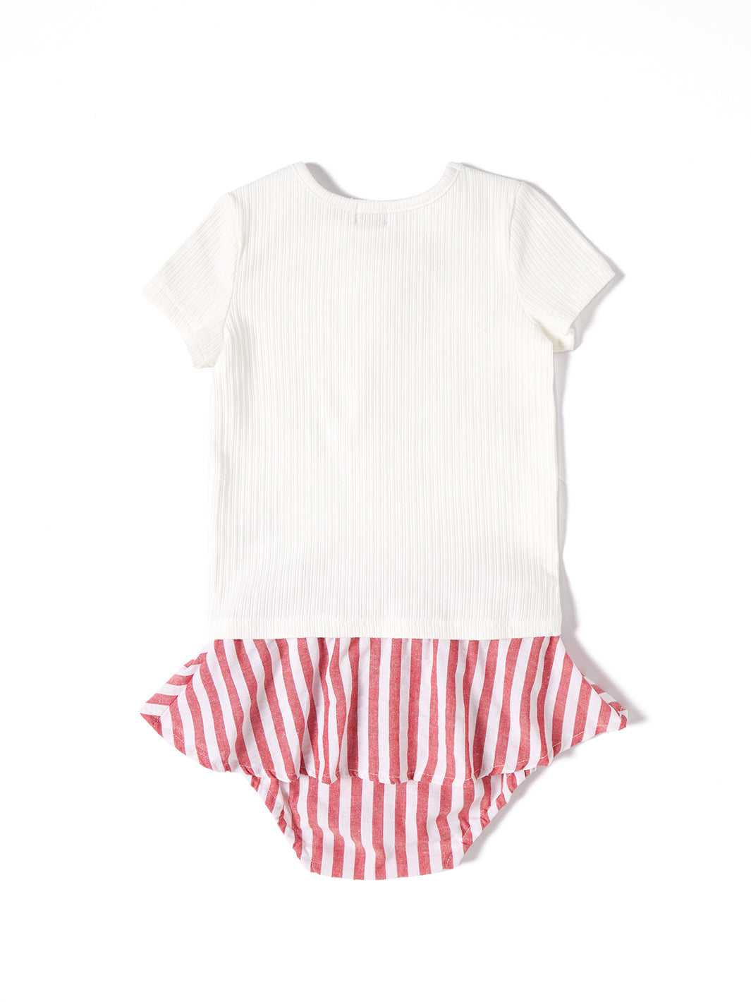 Baby Stripe Set - White/Red