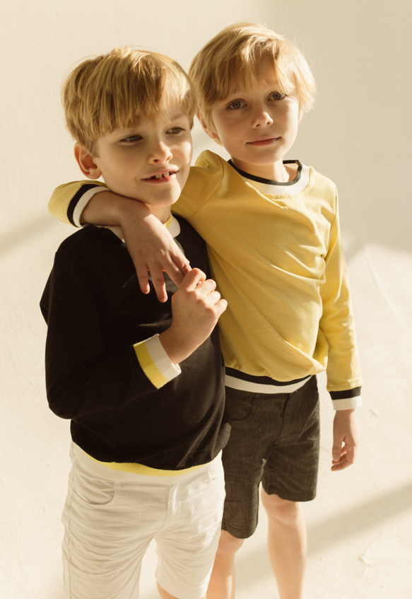 Color Ribbed Top - Pale Yellow