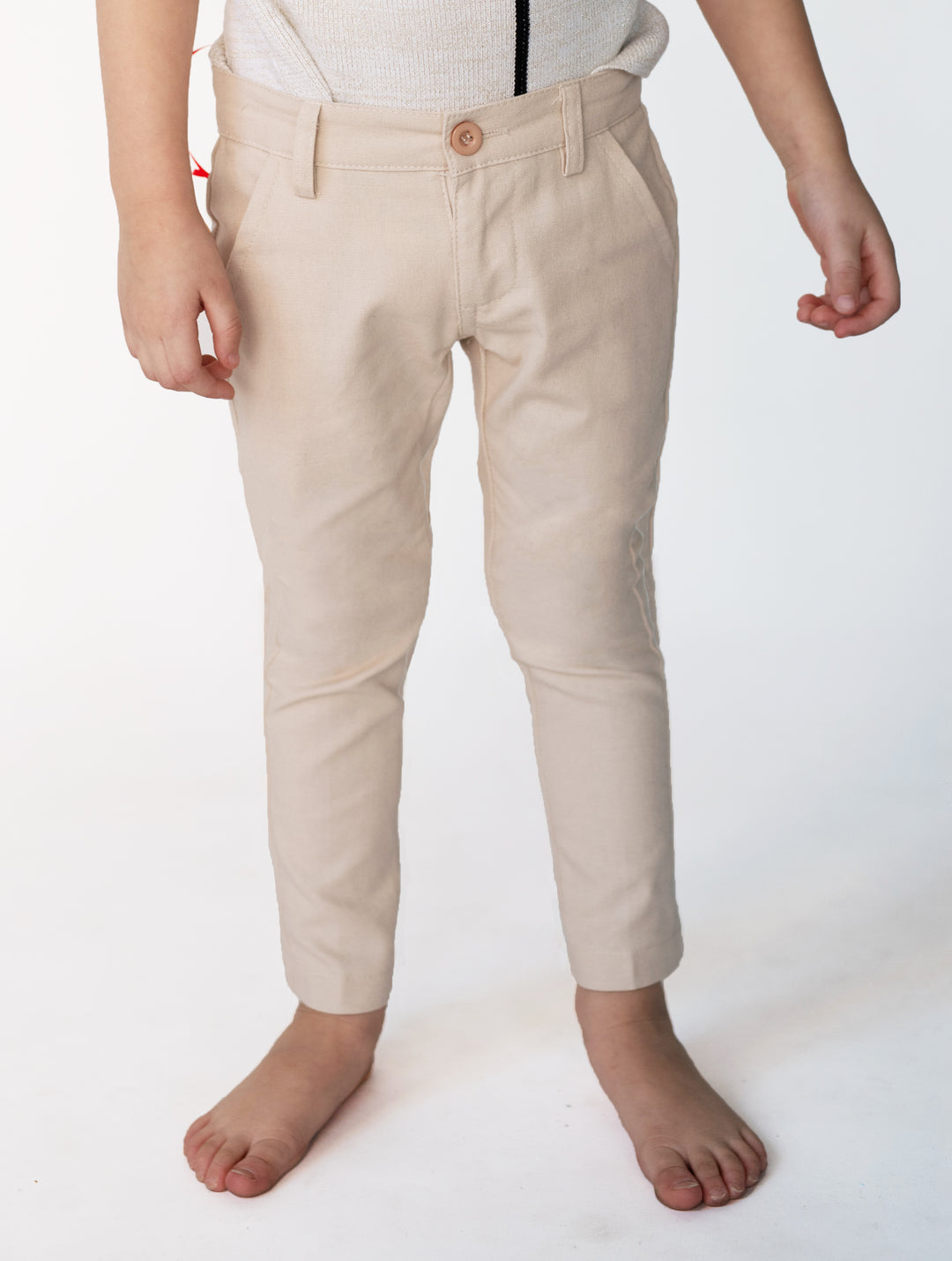 Linen Long Pants - Beige