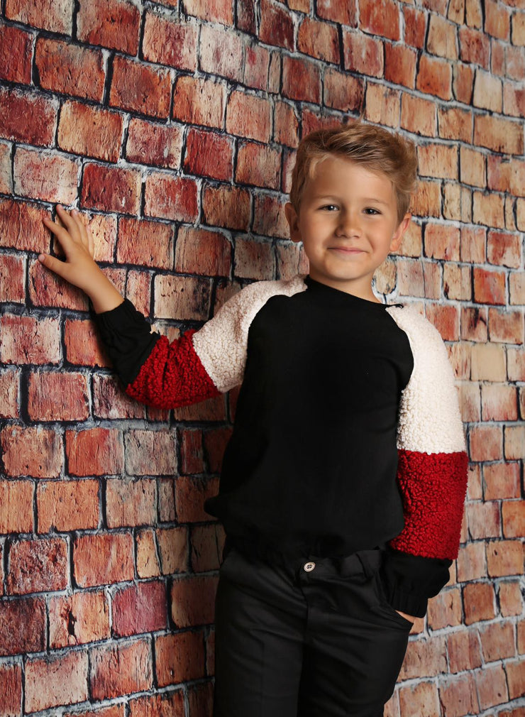 Sherpa Sleeve Top