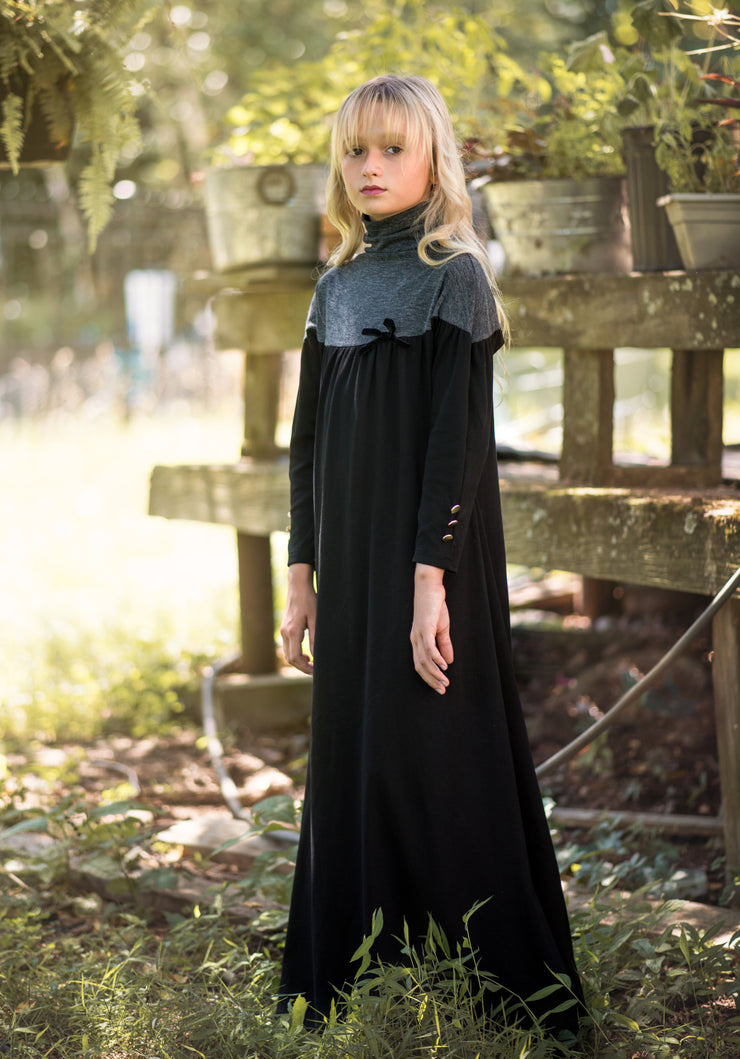 2 Color Turtleneck Robe