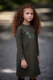 Printed Bird Dress