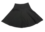 Denim Jersey Knit Skirt - Black