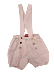 Gold Snap Overalls - Lt. Pink